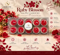 SORAMI Ruby Blossom tealight candle set, pack of 10